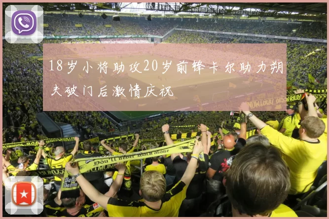 18岁小将助攻20岁前锋卡尔助力朔夫破门后激情庆祝
